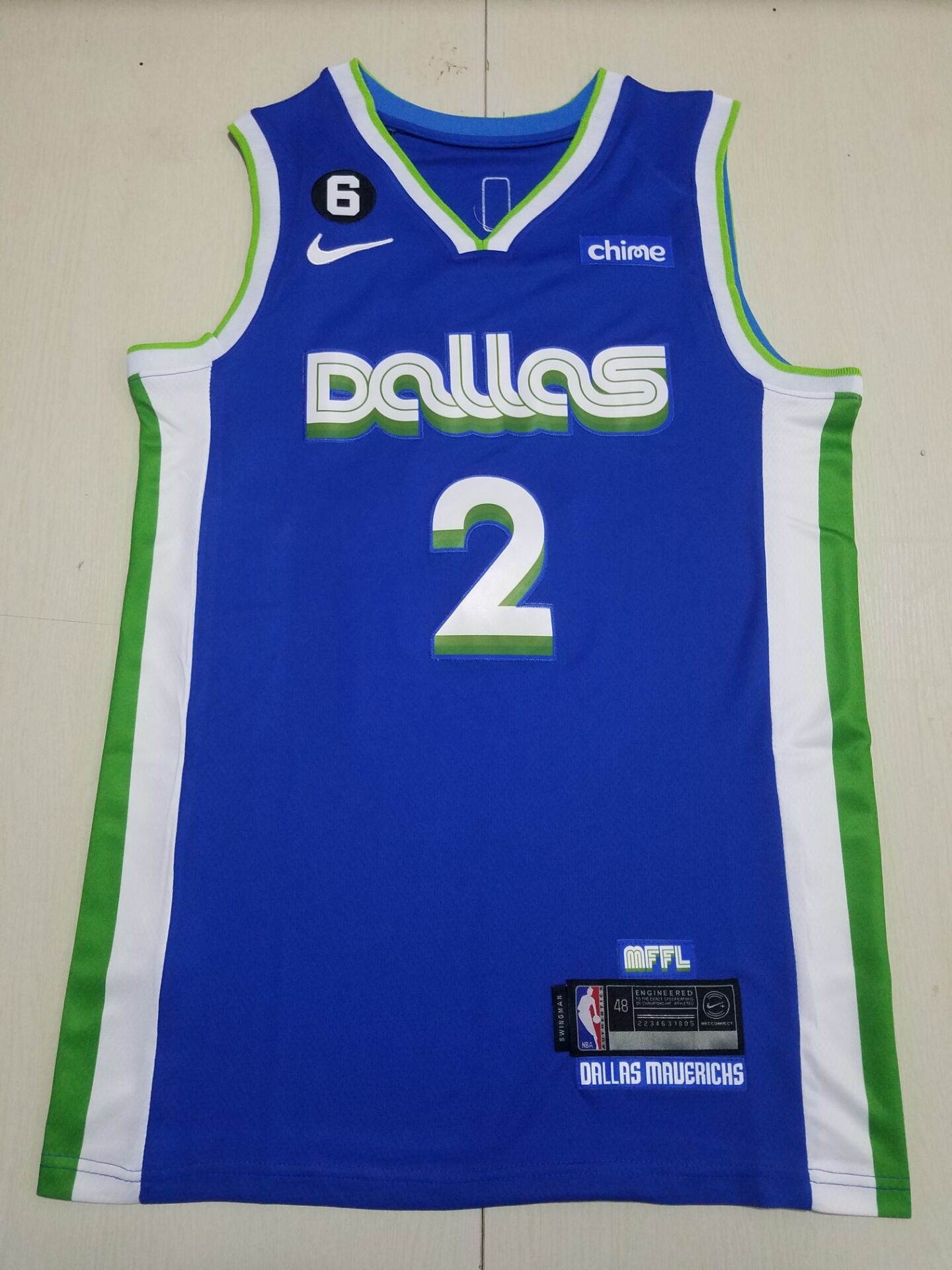 Men Dallas Mavericks #2 Irving Blue Nike City Edition 2023 NBA Jersey->orlando magic->NBA Jersey